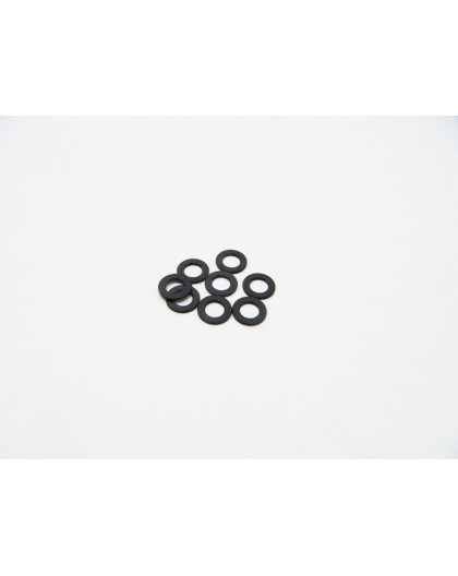 3mm Alloy Spacer Set (0.5t/0.75t/1.0t) [Black] - 69452 - HIRO SEIKO