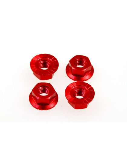 Ecrous de roue 4mm Rouge - HIRO SEIKO - 69594