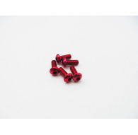  Aluminum Hex Socket Button Head Screw M3x5 [Red] - 69725 - HIRO SEIK