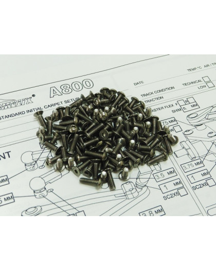  A800 Titanium Hex Socket Screw Set - 69998 - HIRO SEIKO