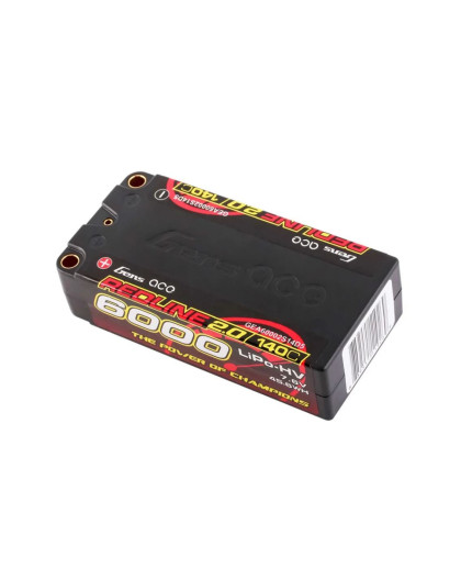 Lipo 2S 6000mah 7.6V HV 140C Shorty PK5 - GENS ACE - GA60002S14D5