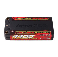 LIPO 4400 mAh SHORTY 7.6V HV 140C 2S1P PK5 - GENS ACE - GA44002S14S5