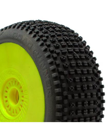 ROAD RUNNER BUGGY P1 (SUPERSOFT) PRE-MOUNTED YELLOW (2pcs.) - PCY1006