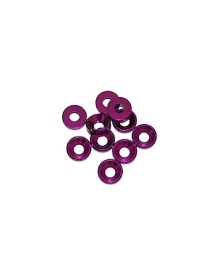 3 mm. ALU. WASHER PURPLE (10 pcs) - UR1501-P - ULTIMATE