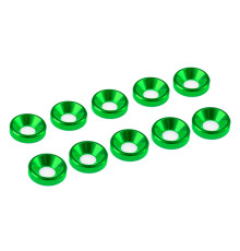 3 mm. ALU. WASHER GREEN (10 pcs) - UR1501-GR - ULTIMATE