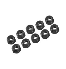 3 mm. ALU. NYLON NUT BLACK (10pcs) - UR1502-N - ULTIMATE