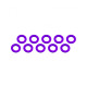ALUMINUM SHIM (3x6x0.5mm) PURPLE (10pcs) - UR1504-P - ULTIMATE