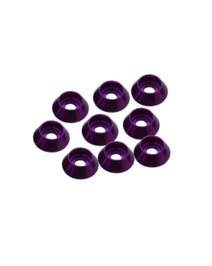 3MM ALUMINIUM CAP HEAD WASHER PURPLE (8 pcs) - UR1521-P - ULTIMATE