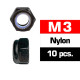 M3 NYLON LOCKNUTS (10 pcs) - UR165300 - ULTIMATE