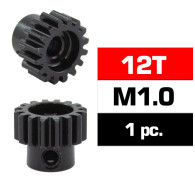 HSS STEEL M1.0 PINION GEAR 12T W/5.0mm BORE - ULTIMATE - UR4310-12