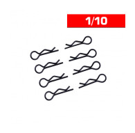Body Clips 1/10 Black (x8) - UR6411-N - ULTIMATE