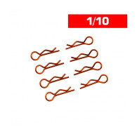 Body Clips 1/10 Orange (x8) - UR6411-G - ULTIMATE 