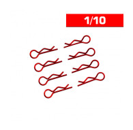 Body Clips 1/10 Red (x8) - UR6411-R - ULTIMATE 