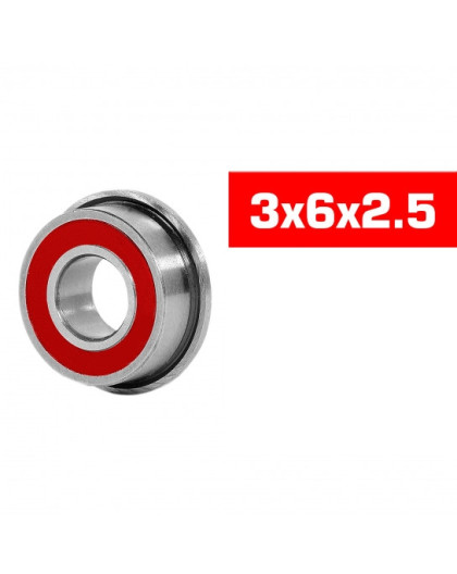 "3x6x2.5mm FLANGED ""HS"" RUBBER SEALED BEARING SET (2pcs) - UR7809-