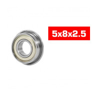 "5x8x2.5mm FLANGED ""HS"" METAL SHIELDED BEARING SET (2pcs) - UR7822-