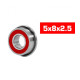 "5X8X2.5mm FLANGED ""HS"" RUBBER SEALED BEARING SET (2pcs) - UR7823-2