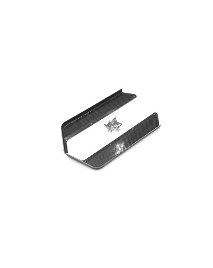 Bavettes carbone Asso RC8B3.1/B3.2 + vis (2) - AIGOIN RACING - AR1011