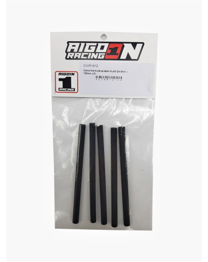 Gaine thermorétractable Wurth D4.8mm x 100mm (x5) - WURTH - AR1412