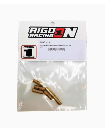 Inserts laiton Wurth pour pièces plastique M4 (x6) - WURTH - AR1414