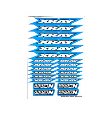 Stickers Xray Bleu sur format A5 - AIGOIN RACING - AR3007