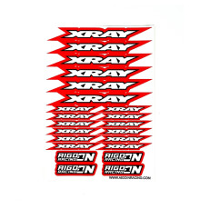 Stickers sheet Xray Red Size A5 - AIGOIN RACING - AR3006