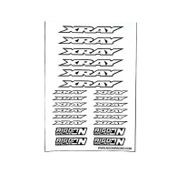 Stickers sheet Xray White Size A5 - AIGOIN RACING - AR3005