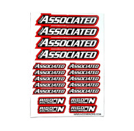 Stickers sheet Associated Red Size A5 - AIGOIN RACING - AR3014