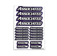 Stickers sheet Associated Purple Size A5 - AIGOIN RACING - AR3016