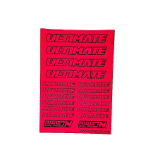 Stickers Ultimate Rose Fluo sur format A6 - AIGOIN RACING - AR3020