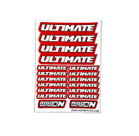 Stickers sheet Ultimate Red Size A6 - AIGOIN RACING - AR3022