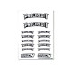 Stickers sheet Procircuit White Size A6 - AIGOIN RACING - AR3029