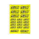 Stickers sheet Nitrolux Fluo yellow Size A6 - AIGOIN RACING - AR3033