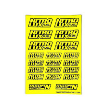 Stickers sheet Nitrolux Fluo yellow Size A6 - AIGOIN RACING - AR3033