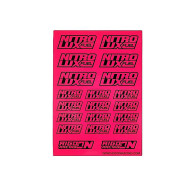 Stickers sheet Nitrolux Fluo pink Size A6 - AIGOIN RACING - AR3036