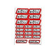 Stickers Nitrolux Rouge sur format A6 - AIGOIN RACING - AR3038