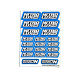 Stickers sheet Nitrolux Blue Size A6 - AIGOIN RACING - AR3039
