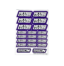 Stickers sheet Nitrolux Purple Size A6 - AIGOIN RACING - AR3040
