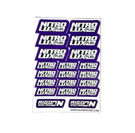 Stickers sheet Nitrolux Purple Size A6 - AIGOIN RACING - AR3040