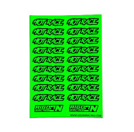 Stickers sheet Hot Race Fluo green Size A6 - AIGOIN RACING - AR3043