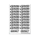 Stickers sheet Hot Race White Size A6 - AIGOIN RACING - AR3045