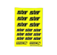 Stickers sheet SRT Fluo yellow Size A6 - AIGOIN RACING - AR3049