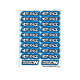 Stickers Hot Race Bleu sur format A6 - AIGOIN RACING - AR3047