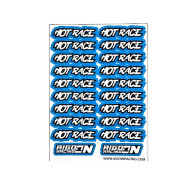 Stickers sheet Hot Race Blue Size A6 - AIGOIN RACING - AR3047