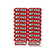 Stickers sheet Hot Race Red Size A6 - AIGOIN RACING - AR3046