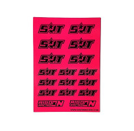 Stickers sheet SRT Fluo pink Size A6 - AIGOIN RACING - AR3052