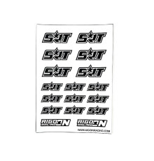 Stickers SRT Blanc sur format A6 - AIGOIN RACING - AR3053