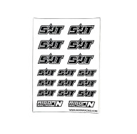 Stickers sheet SRT White Size A6 - AIGOIN RACING - AR3053