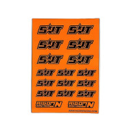 Stickers sheet SRT Fluo orange Size A6 - AIGOIN RACING - AR3050