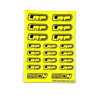 Stickers sheet LRP Fluo yellow Size A6 - AIGOIN RACING - AR3057