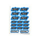 Stickers sheet SRT Blue Size A6 - AIGOIN RACING - AR3055